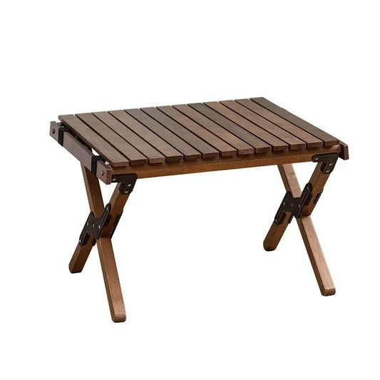 Outdoor Luxury Folding Egg Roll Table JWW-004 – Wooden, for Picnic/Camping