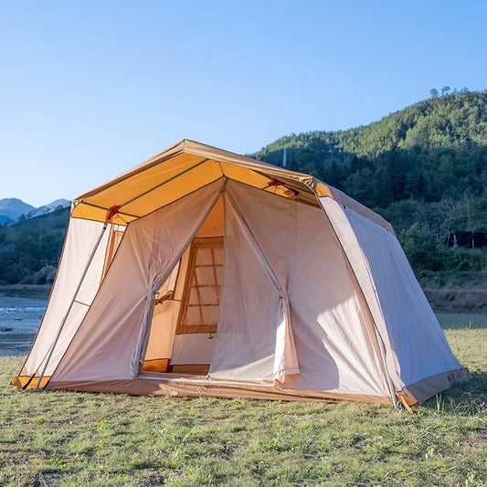 10-Person Family Camping Tent – Easy-Up, 2-Room, Double-Layer Waterproof