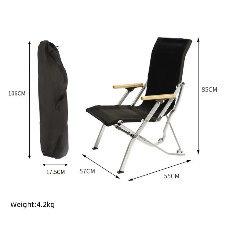 Outdoor Folding Chair JWW-033 – Aluminum Alloy, Portable, for Camping/Beach/Fishing