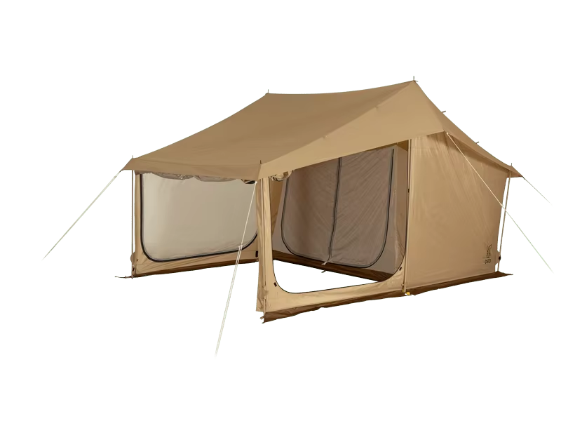 Custom Logo House-Shaped 4-Season Tent – 2-Room, Easy Setup, Outdoor Family Camping Tent