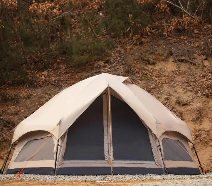 OEM Custom 5-8 Person One-Touch Tent – 210D Silver-Coated, Sun-Protective, Automatic Outdoor Camping Tent