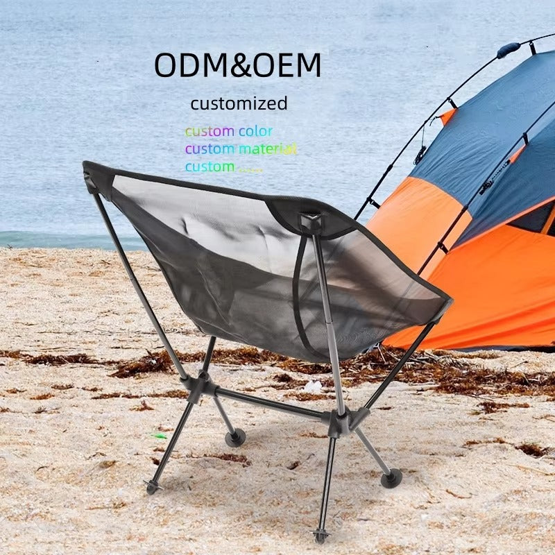 Outdoor Folding Chair JWW-034 – Ultra-light Aluminum Alloy, Breathable Fabric, for Travel/Fishing/Camping