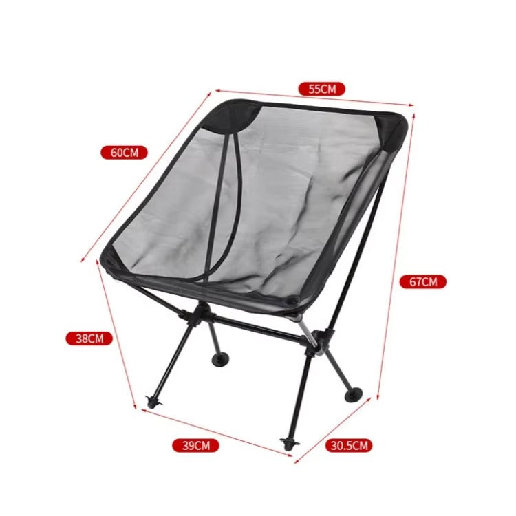Outdoor Folding Chair JWW-034 – Ultra-light Aluminum Alloy, Breathable Fabric, for Travel/Fishing/Camping