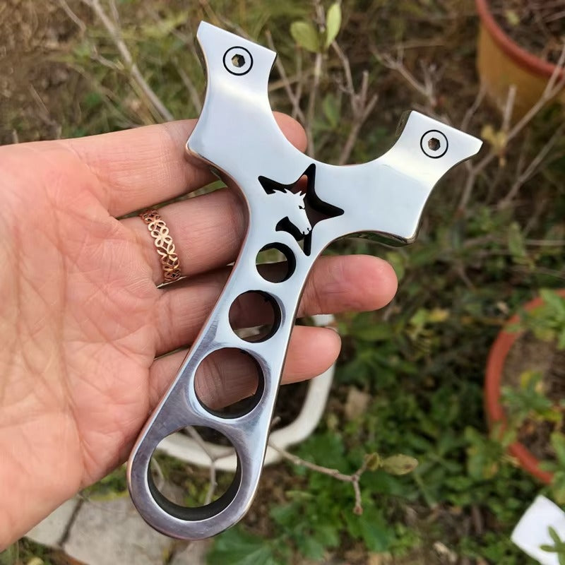 Outdoor Slingshot JW-112 – Powerful Metal/Stainless Steel, for Competitive/Hunting Use