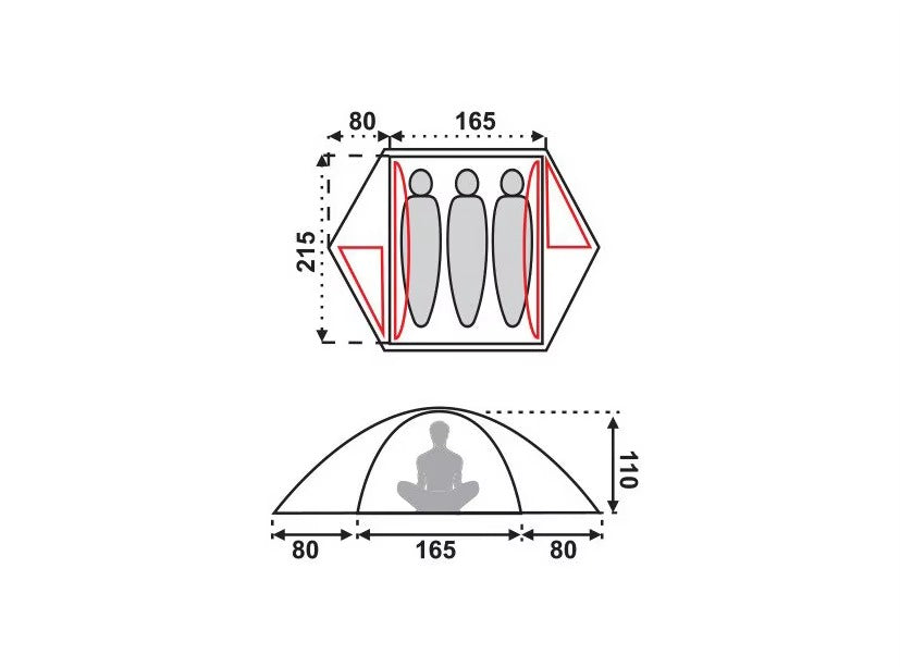 2-3 Person Camping Tent – Easy Setup, Lightweight, for Outdoor Camping/Traveling/Hiking