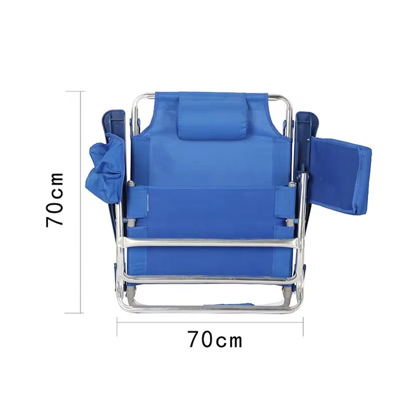 Custom Outdoor Sun Lounger JWW-023 – Foldable Aluminum Alloy, for Beach/Camping/Fishing