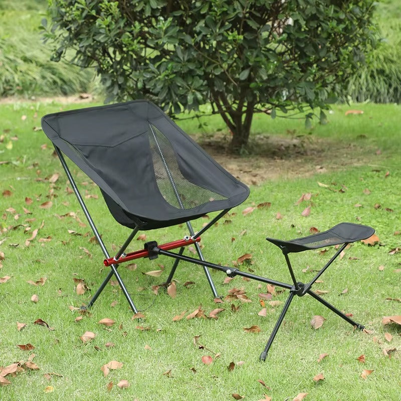 Outdoor Moon Chair JW-100 – Adjustable Footrest, Portable, Folding (with Accessories)