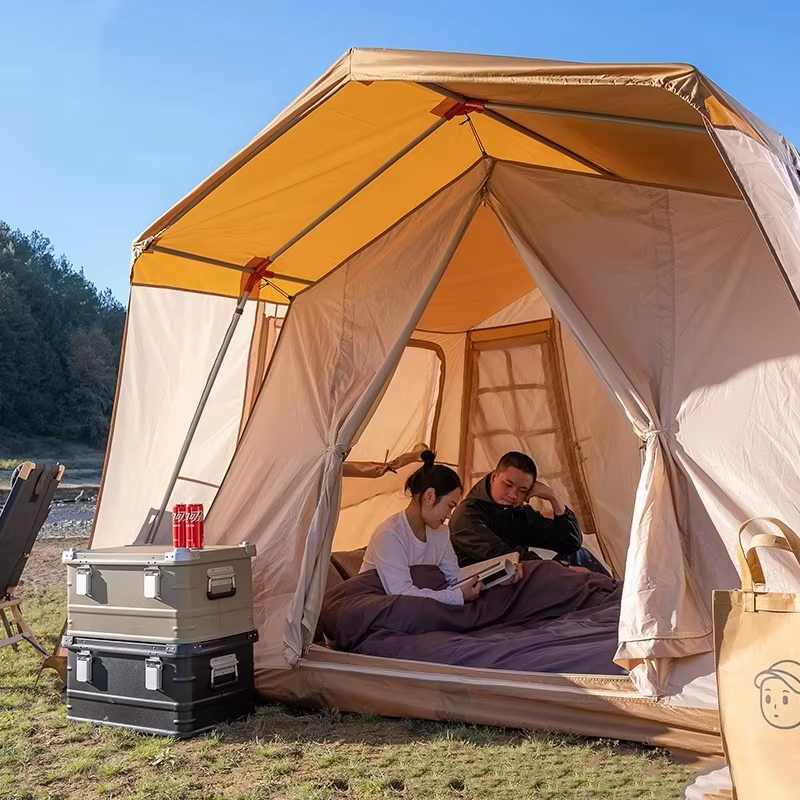 10-Person Family Camping Tent – Easy-Up, 2-Room, Double-Layer Waterproof