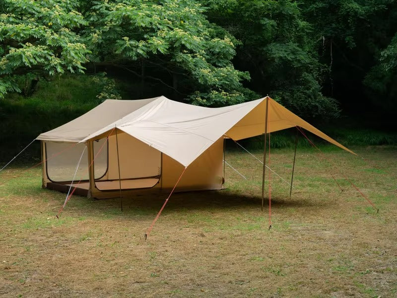 Custom Logo House-Shaped 4-Season Tent – 2-Room, Easy Setup, Outdoor Family Camping Tent