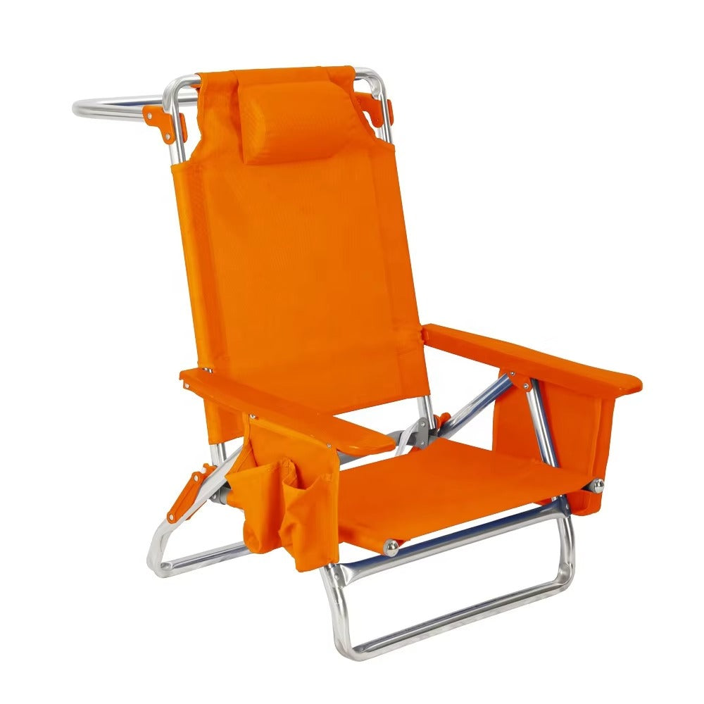 Custom Outdoor Sun Lounger JWW-023 – Foldable Aluminum Alloy, for Beach/Camping/Fishing