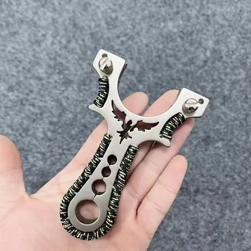 Outdoor Stainless Steel Slingshot JW-207 – Portable, High-Power, with Laser, for Adults