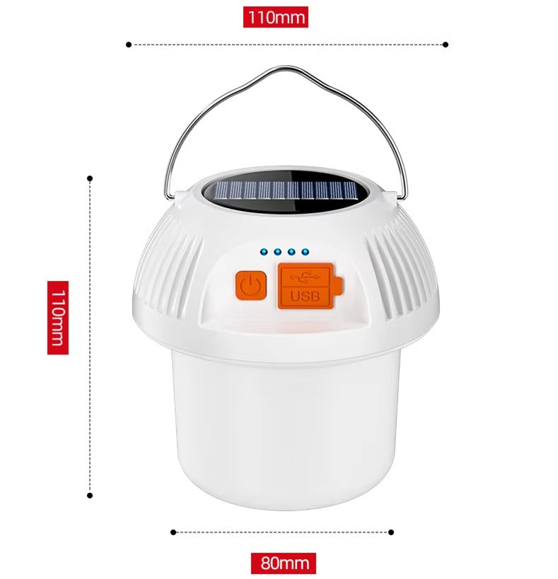 Outdoor Portable LED Camping Lantern JWD-010 – Solar Rechargeable, for Tents