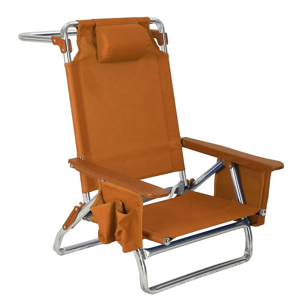 Custom Outdoor Sun Lounger JWW-023 – Foldable Aluminum Alloy, for Beach/Camping/Fishing