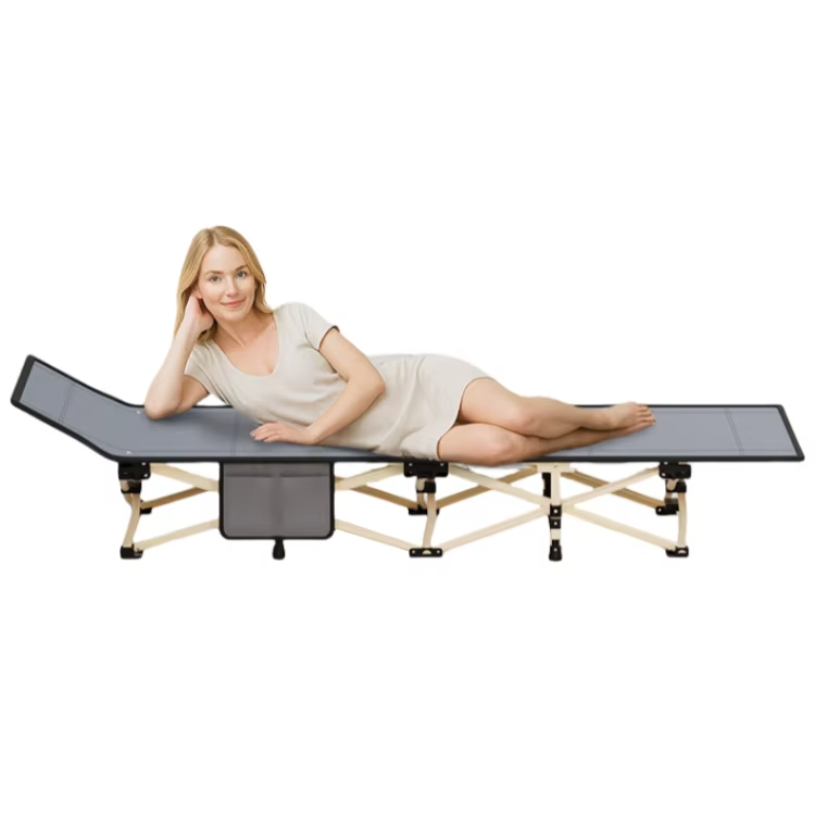 Outdoor/Indoor Single Foldable Bed JWW-031 – Portable, for Adults (Camping/Office Rest)